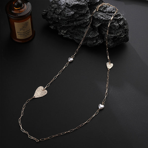 Fashionable Love Shape Long Necklace