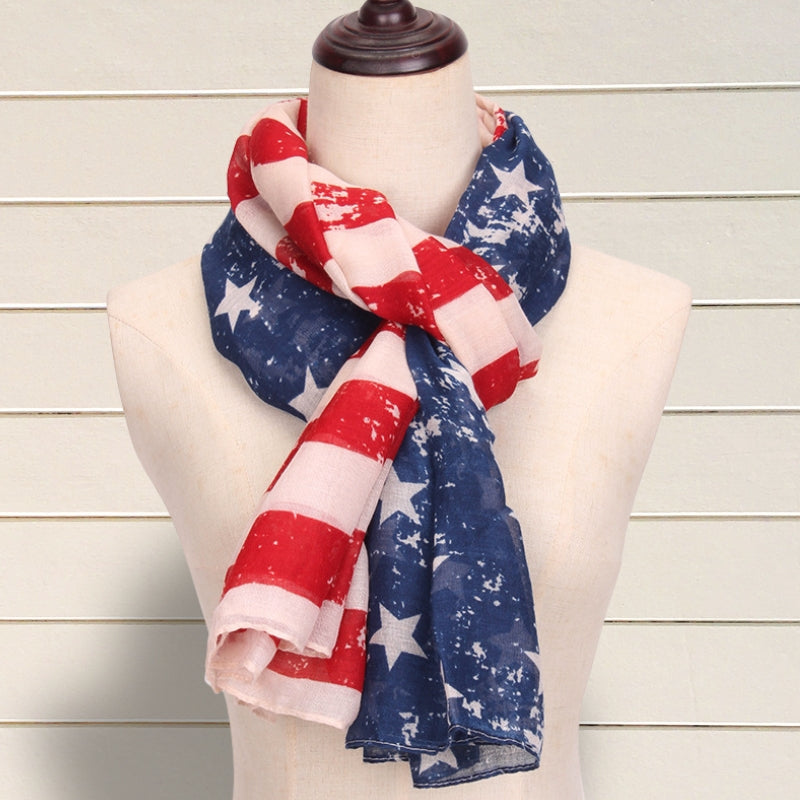 Comfy Vintage STARS & STRIPES Infinity Scarf