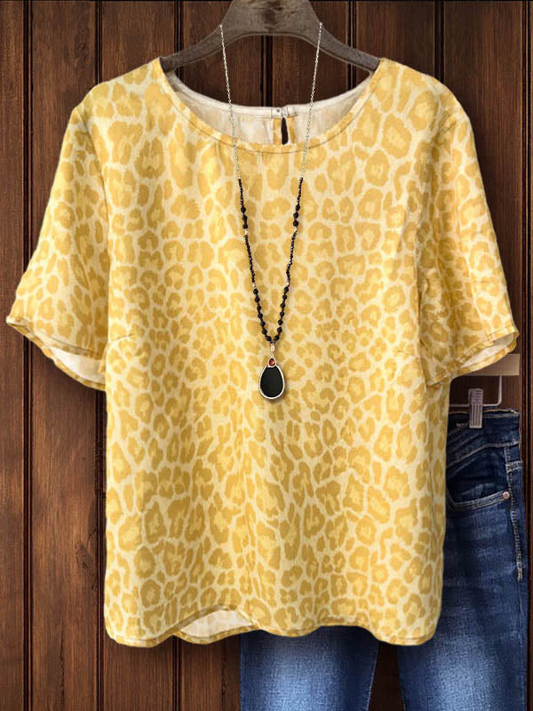 Leopard Print Lightweight Top