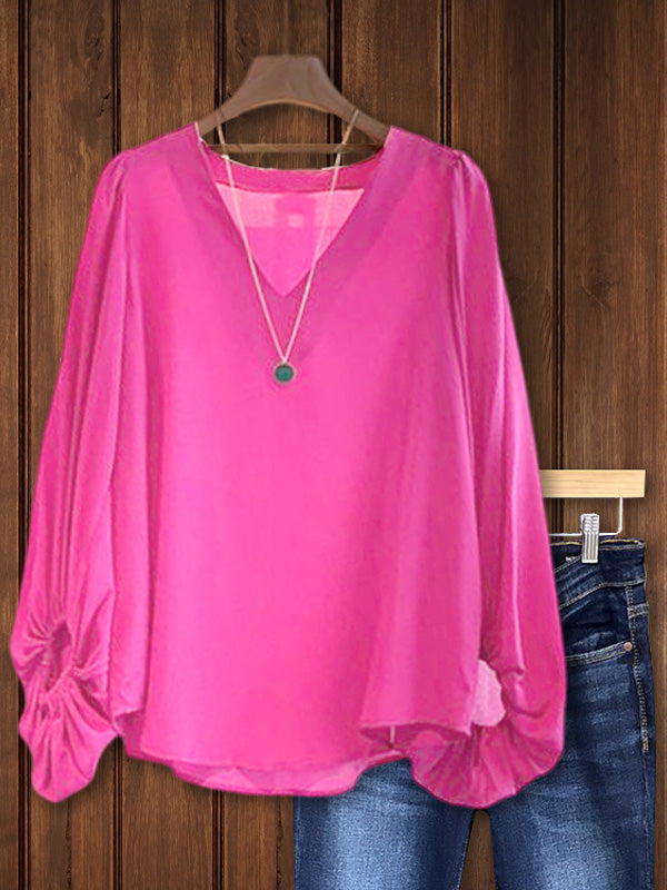 Balloon Sleeve Loose Top