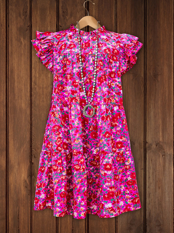 Rose Floral Babydoll Dress