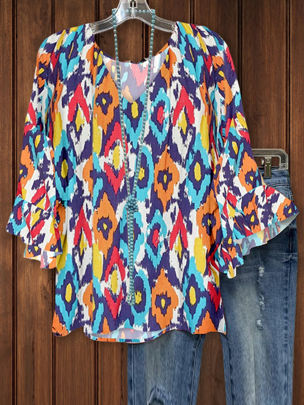 Wild Confidence Tribal Print Top